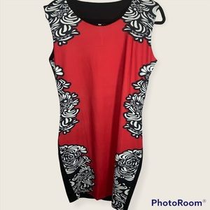 NWOT Body sheet dress/ red and black color xl